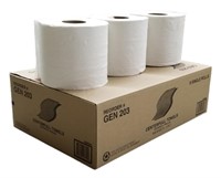 GEN 203 Centerpull Hand Towel White, Two-Ply, 6