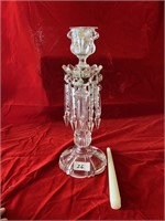 ANTIQUE BACCARAT PRISM CANDLE STAND