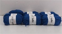 Premier Just Yarn Worsted Azure Yarn New 9 Total