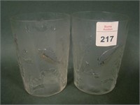 Pomona Crystal/Frosted Tumblers