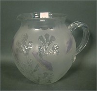 Maker? Pomona Crystal Frosted Water Pitcher