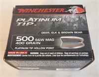 Winchester Platinum Tip 500 S & W Mag.