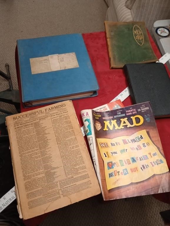 1918 Ellsworth School yearbook, mad magazine more