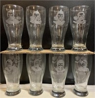 8-Kelsey’s NHL alumni beer glasses