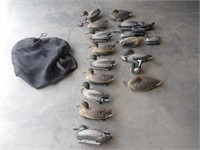 19-Various Carry Lite Duck Decoys w/Black Bag