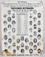 1946 Cheyenne Frontier Days Rodeo Poster