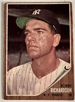 Bobby Richardson 1962 Topps baseball card No. 65