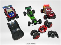 Group of RC Racing Cars- Batmobile, Spiderman