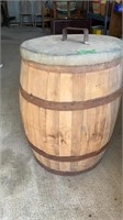 Wooden Barrel  with Lid
