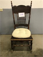 Rocking Chair - armless darkwood