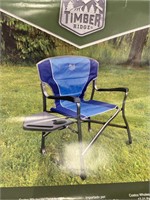 TIMBER RIDGE FOLDING CAMP CHAIR WITH SIDE TABLE