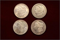 4pc Morgan Silver Dollar lot 1896-1899