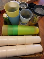 Lot of Plastic Cups & Mugs, Hawkeyes