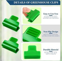 NEW 40 Pieces Greenhouse Clamps