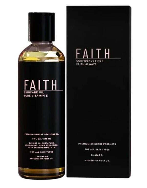 Faith Co 100% Pure Vitamin-E Oil, Pack of 2