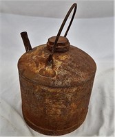 Vintage Gas Kerosene Fuel Oil Can Rusty