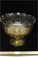 LOVELY VINTAGE COLORED GLASS COMPOTE