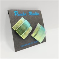 Paula Radke Handmade Art Glass Earrings