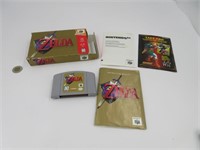 ZELDA , jeu de Nintendo 64 avec boite et livrets