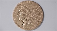 1909-D $5 Gold Indian Head