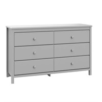 6-Drawer Alpine Pebble Gray Dresser