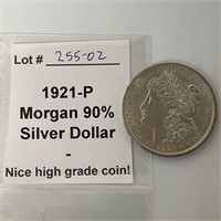 1921-P 90% Morgan Silver Dollar