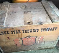 Lone Star Brewing Company Box, Filled Spray Paint