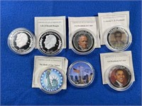 Silverplate  Commemorative Rounds