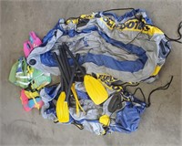 (2) Blow-up Rafts & Lift Jacket Buying As Is