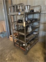 4-Wheel Shop Cart & Contents