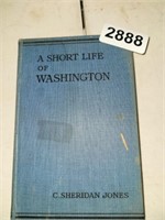 1920 SHORT LIFE OF WASHINGTON BOOK