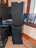 Pair of box speakers