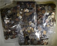 OVER 19 POUNDS OF FOREIGN COINS--UNSEARCHED