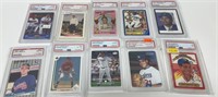 Lot of 10 PSA Graded Sports Cards