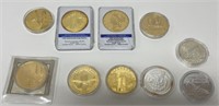 Lot of 10 Collectors Coins