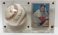 Stan Musial Signed Baseball with Card