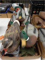 GROUP OF 2 BOXES OF DUCK DECOYS