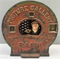 Picture Gallery Cast Iron Coin Bank Excelsior