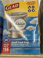 Glad small trash bags 156 ct