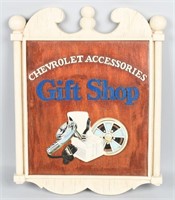 CHEVROLET ACCESSORIES GIFT SHOP SIGN