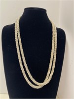 Two Beaded Faux Pearl Necklace Necklaces