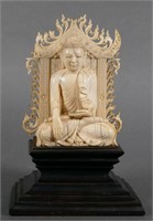 Antique Carved Ivory Buddha Altar