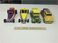 4 Model Cars (2 Light Up & 2 Die Cast)