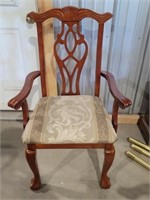 Claw Footed Cherry Arm Chair