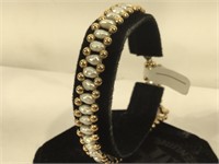 14K Gold and Strung Freshwater Pearls bracelet -
