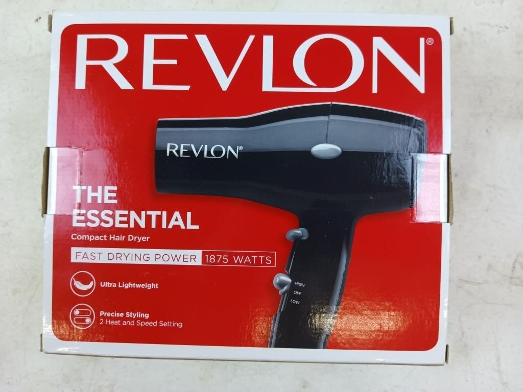 Revlon the essential compact hair dryer, NIB