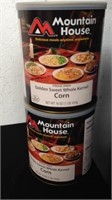 2 Mountainhouse freeze-dried corn 16 ounce cans