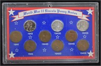 WWII U.S. Lincoln Penny Set