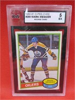 1980-81 OPC Mark Messier Rookie Card Graded 5EX