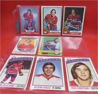 1972-76 OPC Lot 8 Montreal Canadien Hockey Cards